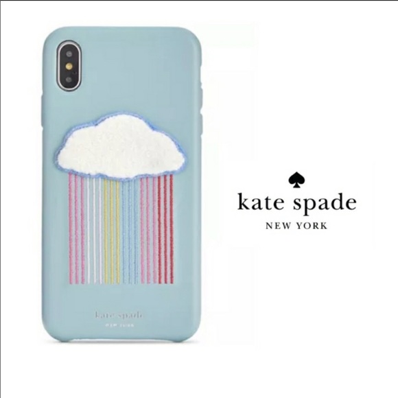 kate spade Accessories - NWT Kate Spade Rainbow Cloud Patch iPhone Case